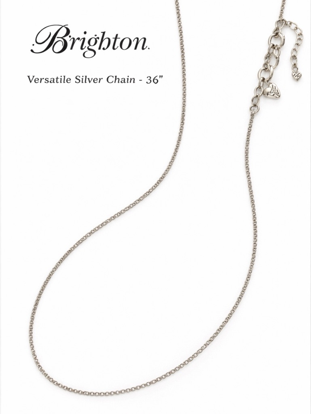 Brighton Silver Versatile Chain Necklace